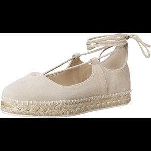 Steve Madden Erin Tan Suede Lace Up Espadrilles
